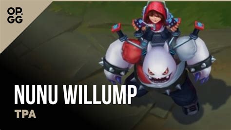 Learn about <strong>Nunu</strong> & Willump’s Top build, runes, items, and skills for Platinum + in Patch 13. . Op gg nunu